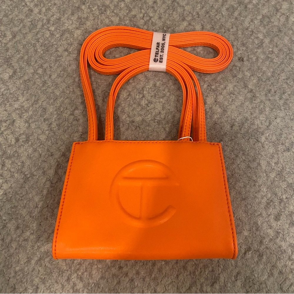TELFAR Small Shopping Bag in Orange